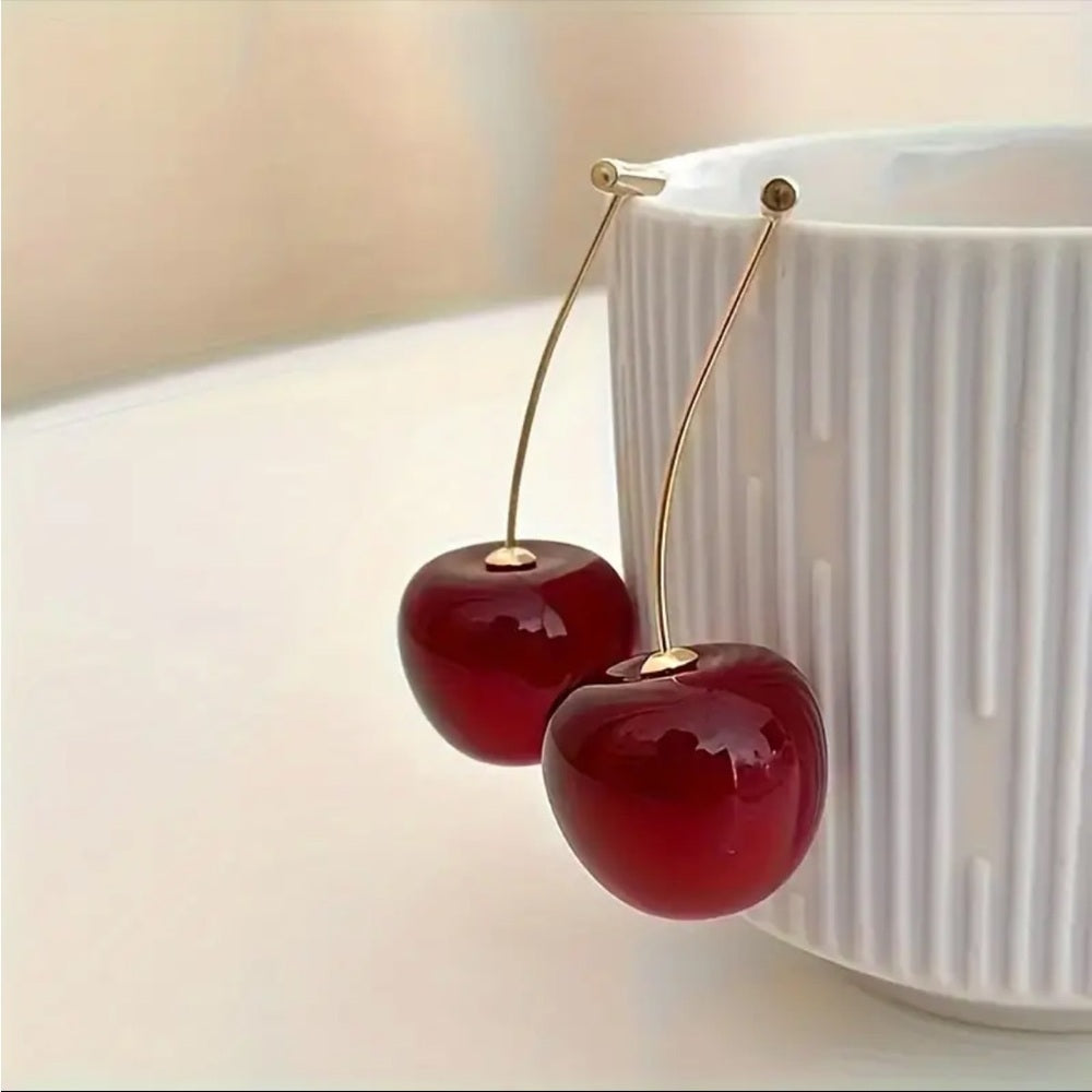 313. Cherry Drop Earrings
