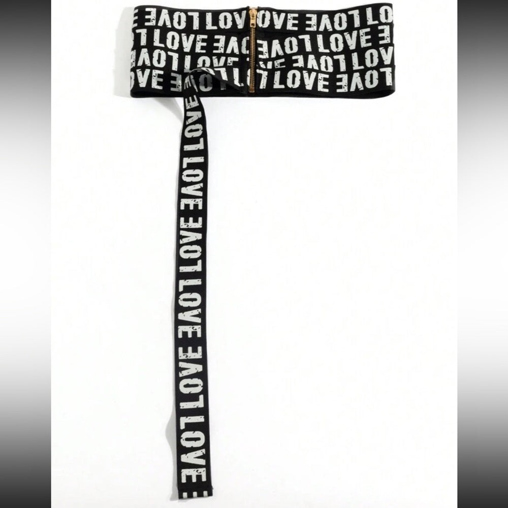 495. LOVE Corset Style Belt - Elastic Waist