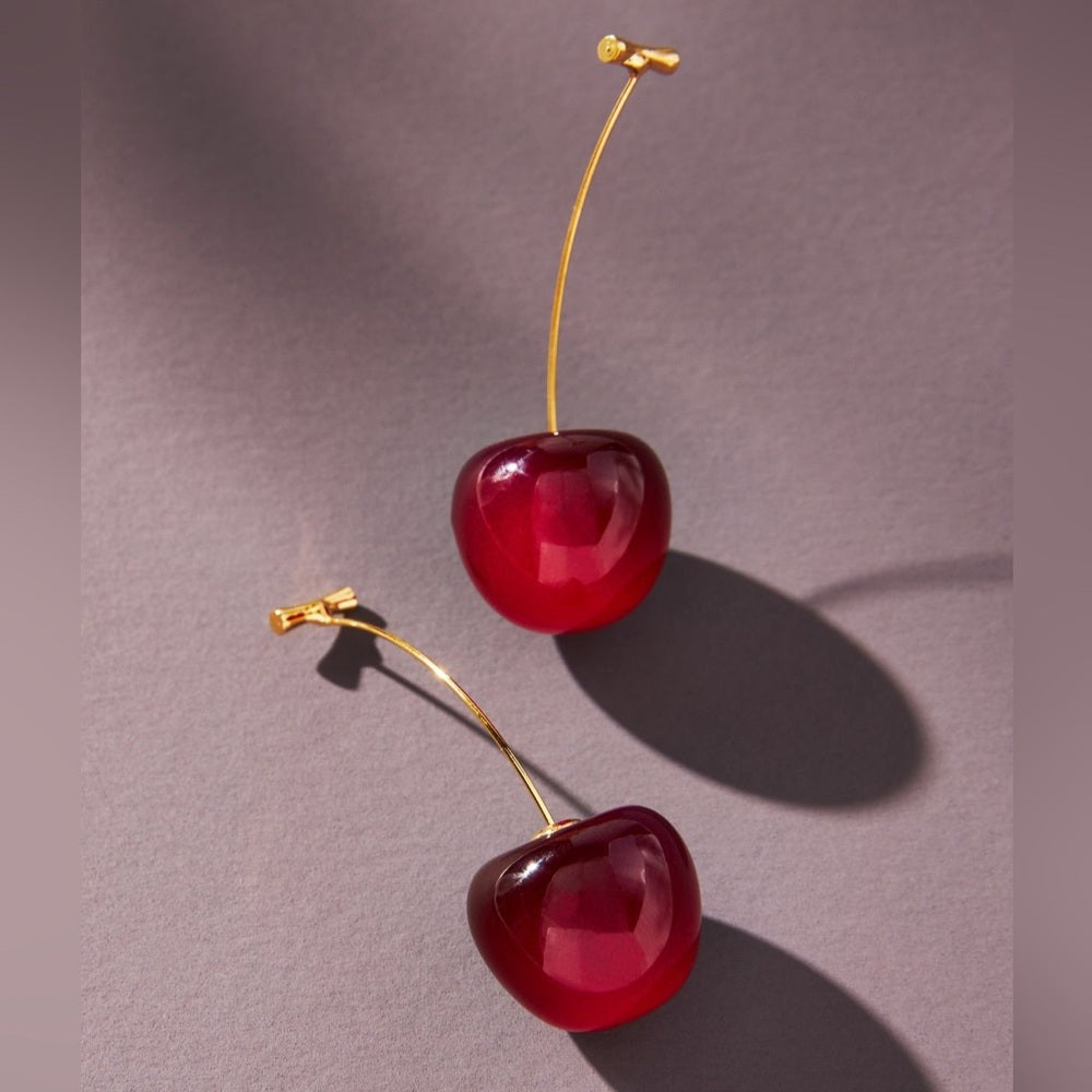 313. Cherry Drop Earrings