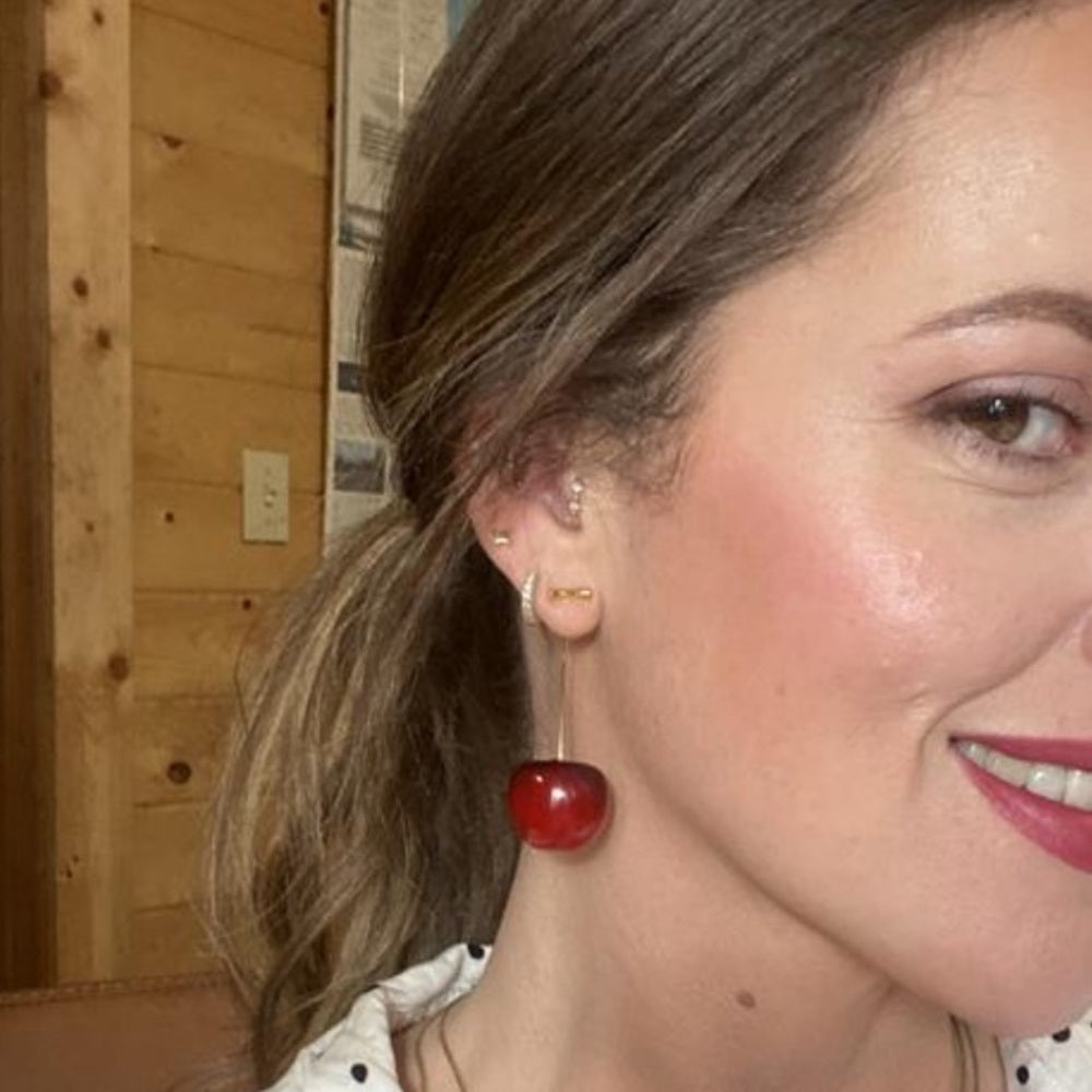 313. Cherry Drop Earrings