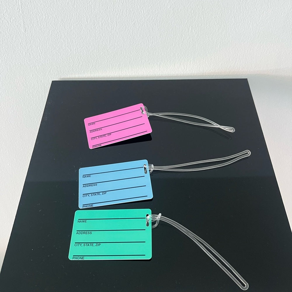 Personalized Luggage Tags - Add your name!