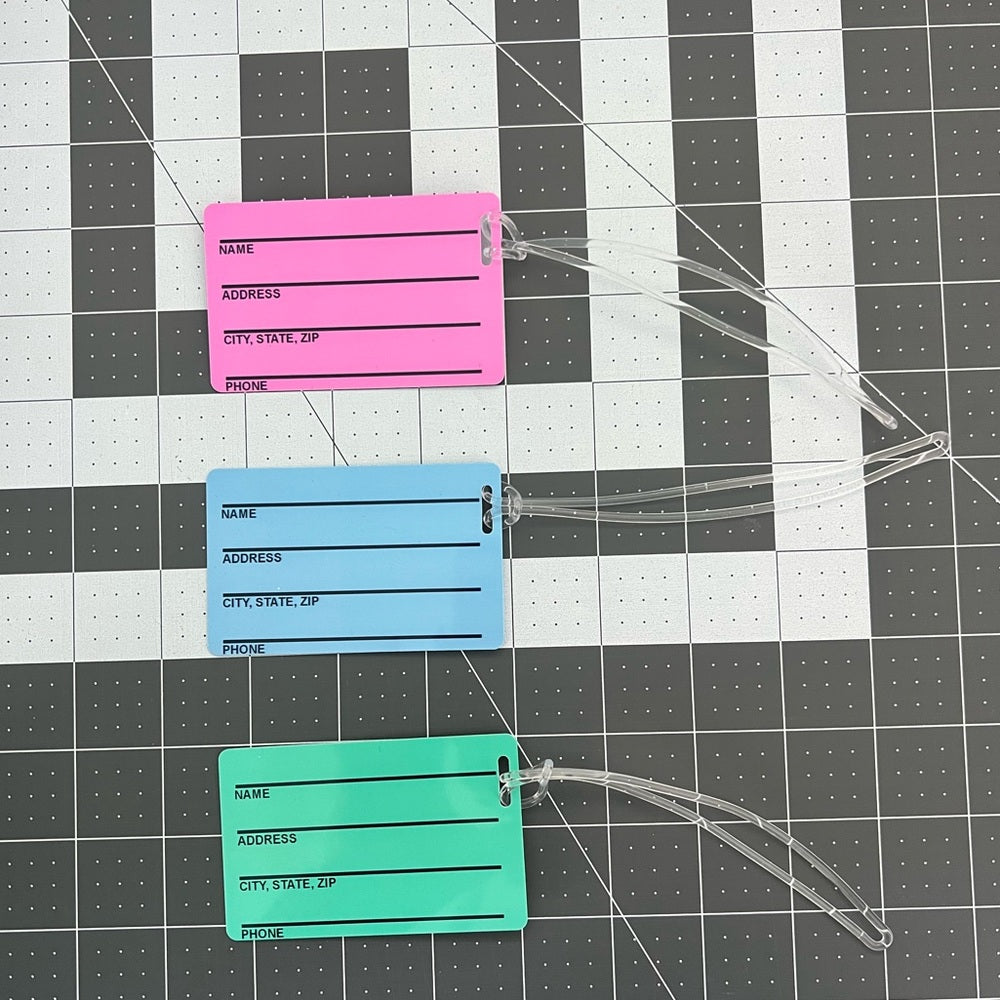 Personalized Luggage Tags - Add your name!