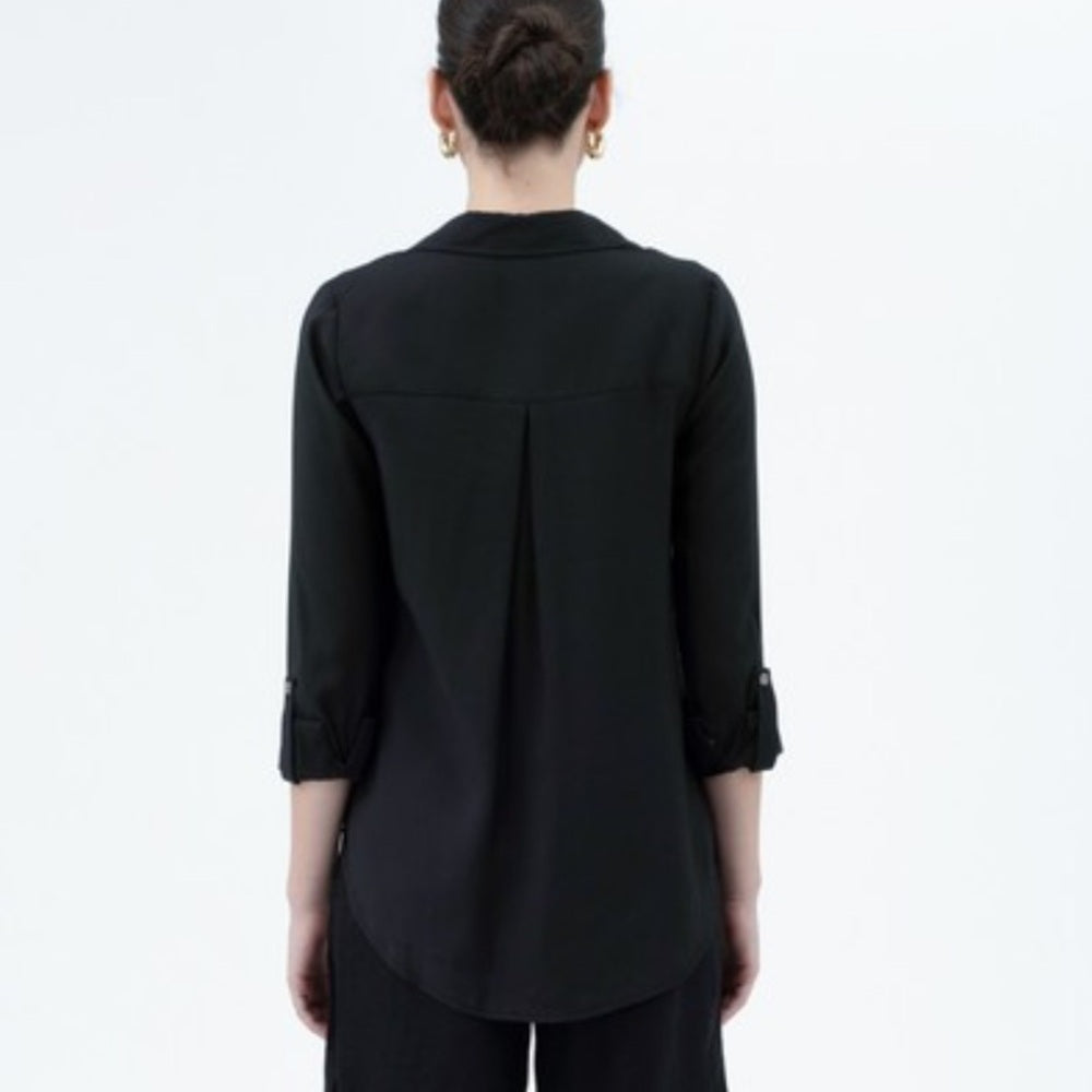 192.Black Button Down Shirt