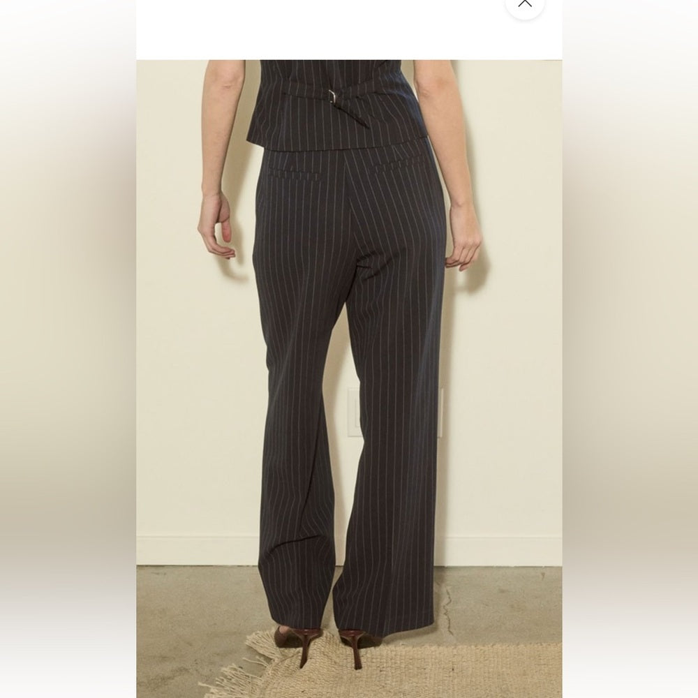 211. Navy Blue Classic Pinstripe Trousers