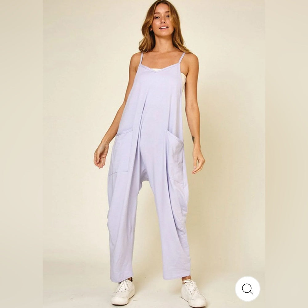 360.  Lavender Harem Jumpsuit