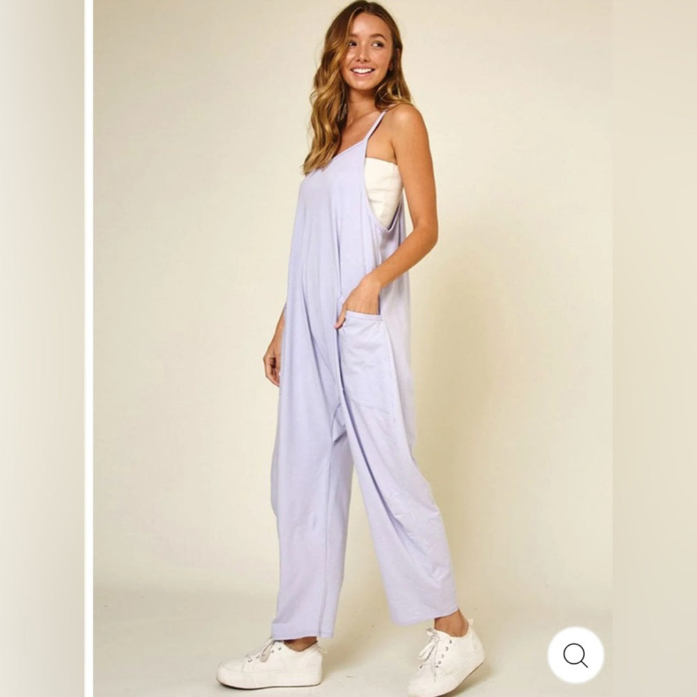 360.  Lavender Harem Jumpsuit