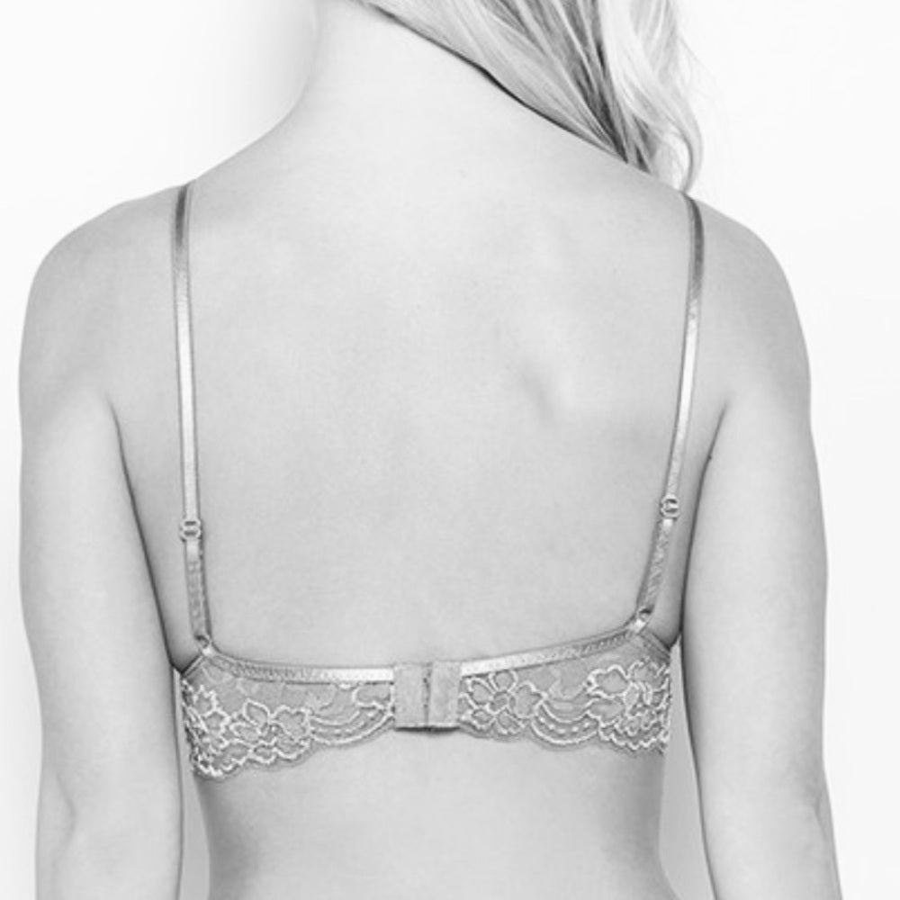 433. Elegant Lace Bralette in Burgundy