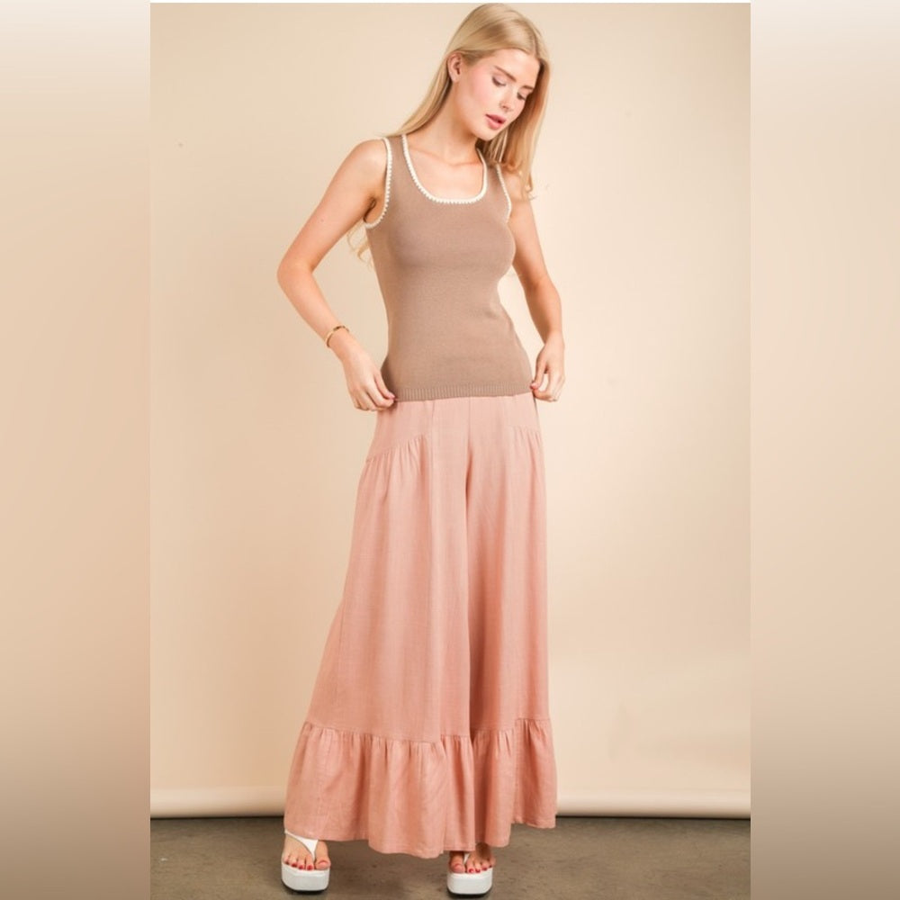 445. Blush Palazzo Pants