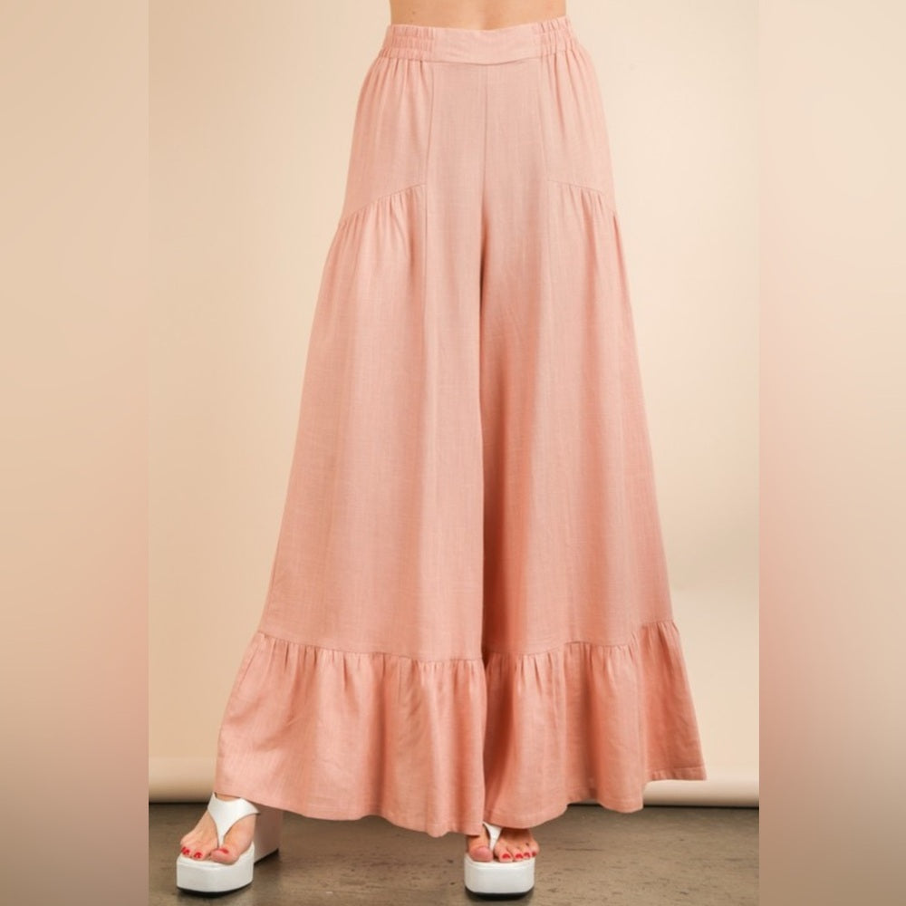 445. Blush Palazzo Pants