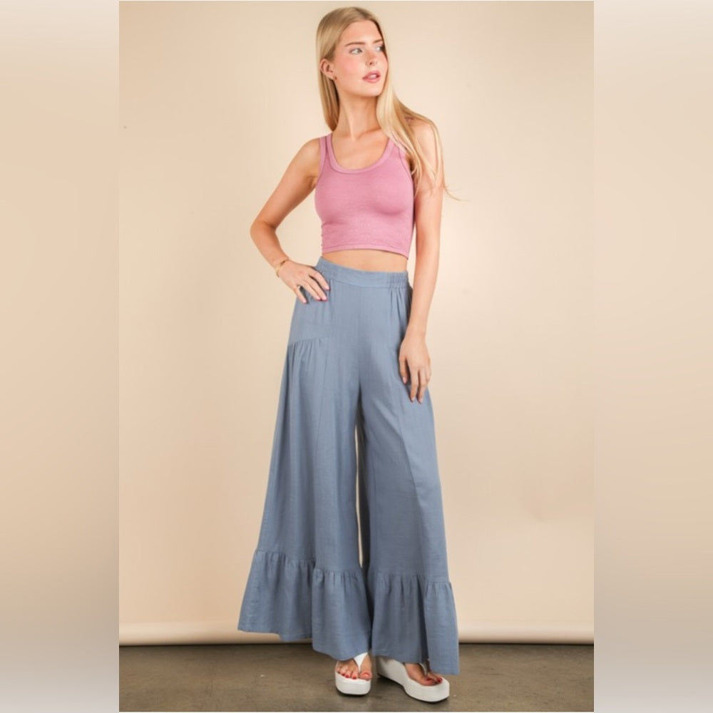 446. Sky Palazzo Pants