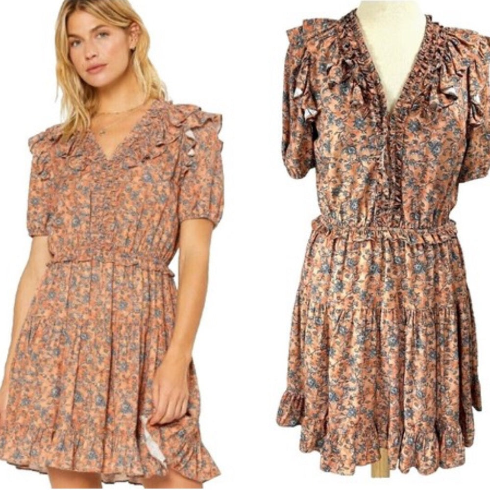 461. Current Air Floral Ruffle Dress