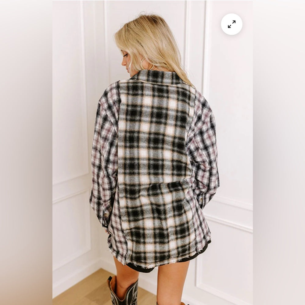 514. Plaid Button-Up Flannel