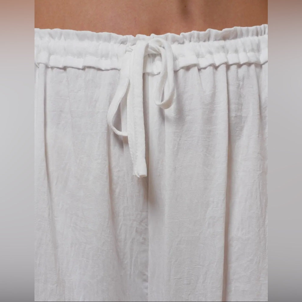 529. White Lace Trimmed Bloomer Bubble Pants