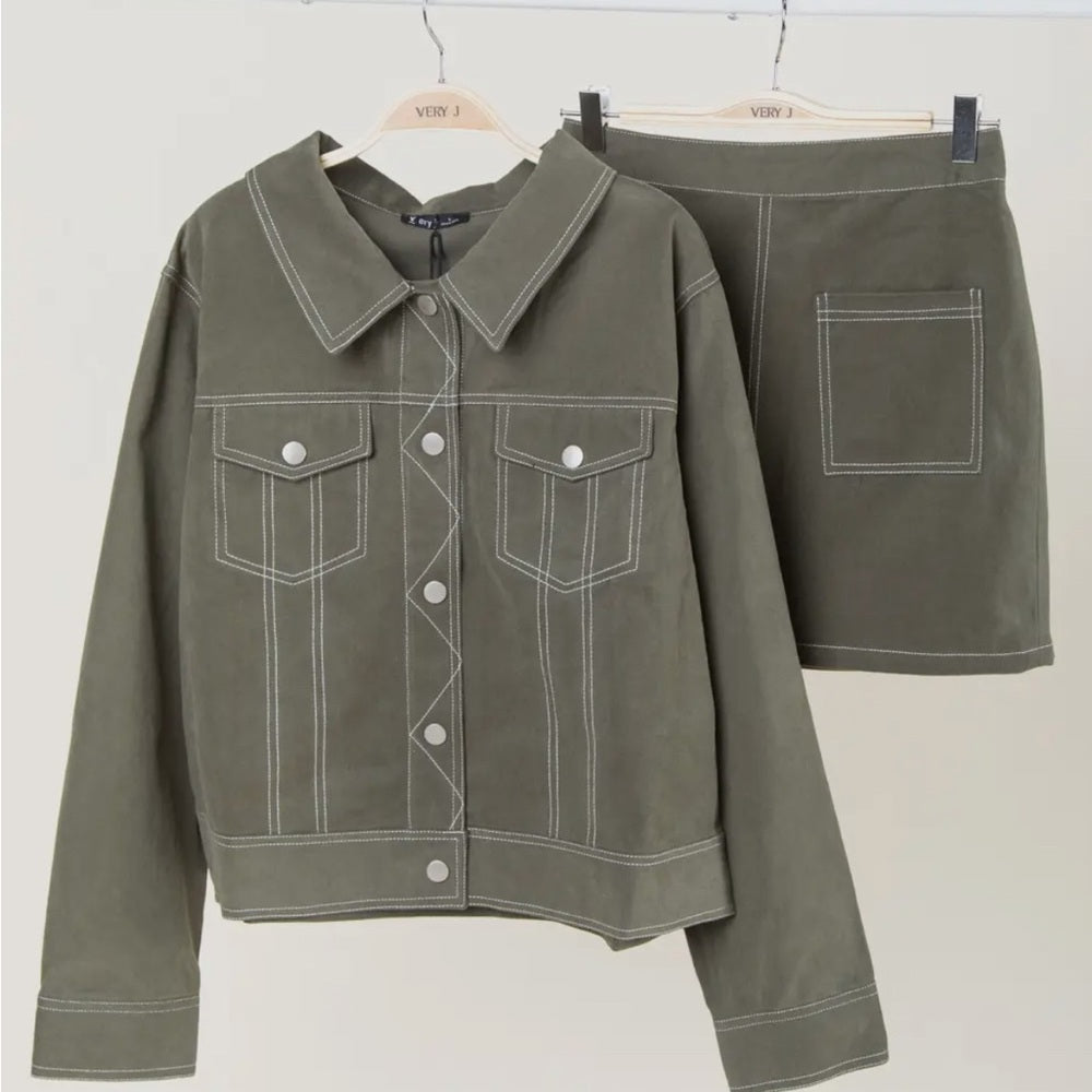 499. Olive Green Women's Jacket