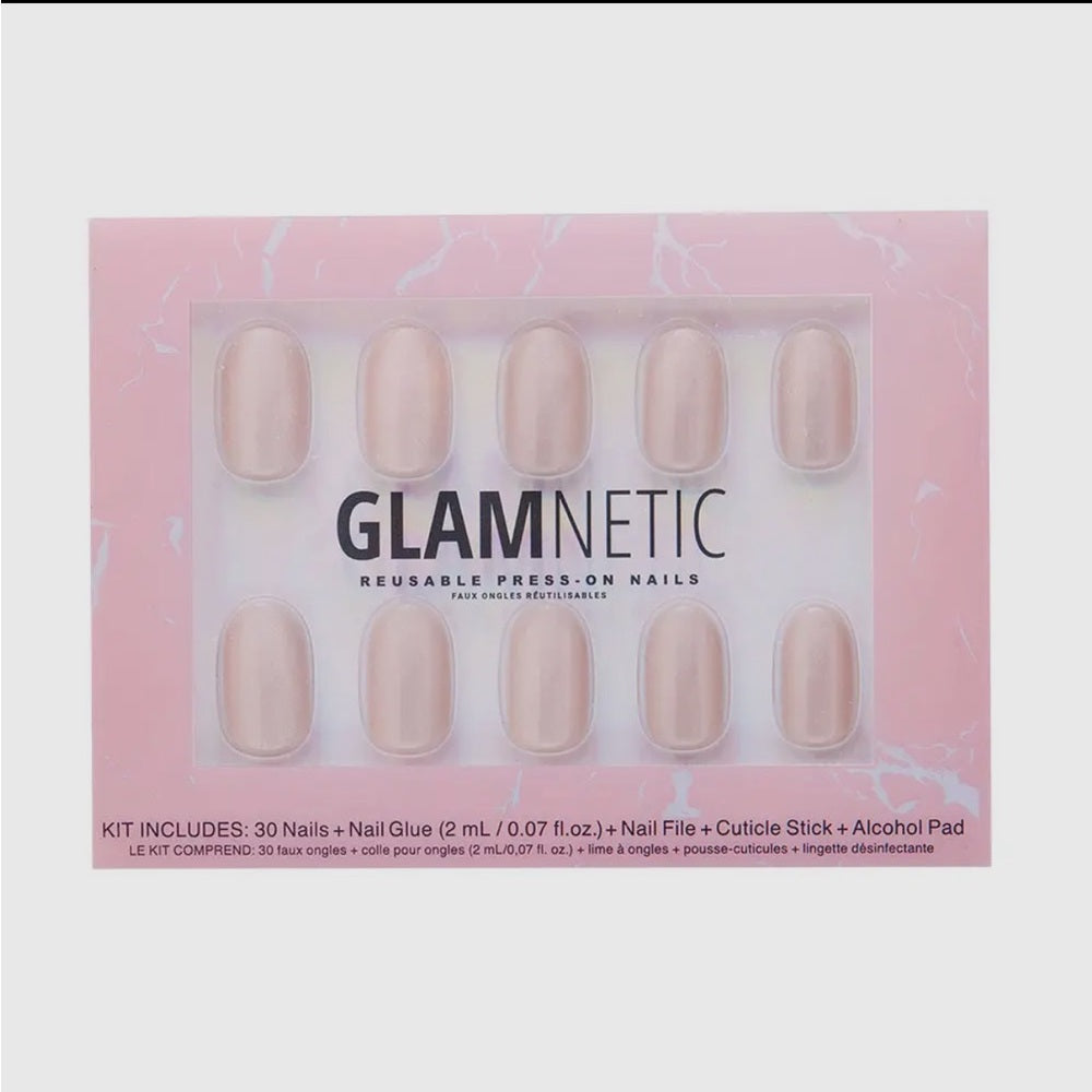 670. Glamnetic Pure Intentions Glue-On Nails Iridescent Hue