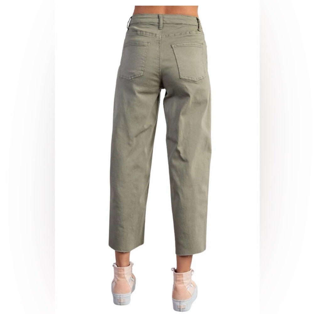 803. Easel Olive Wide-Leg Pants