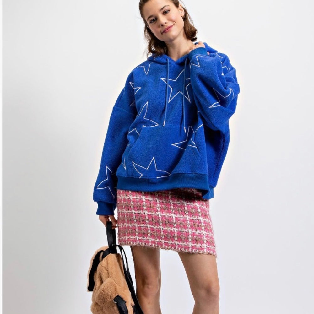 840. Easel Pink Tweed Skirt