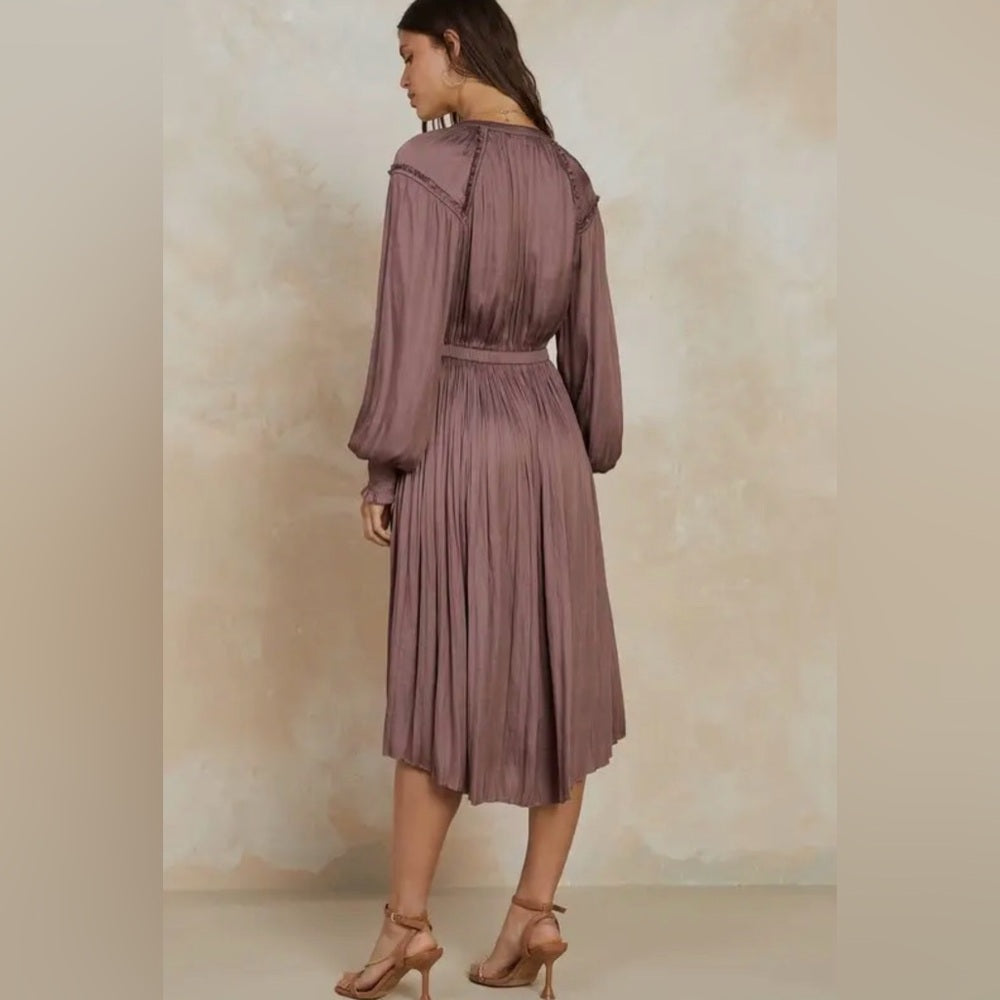 887. Current Air Long Sleeve Mauve Dress