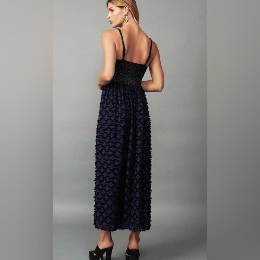 892. Current Air Black and Navy Corset Dress