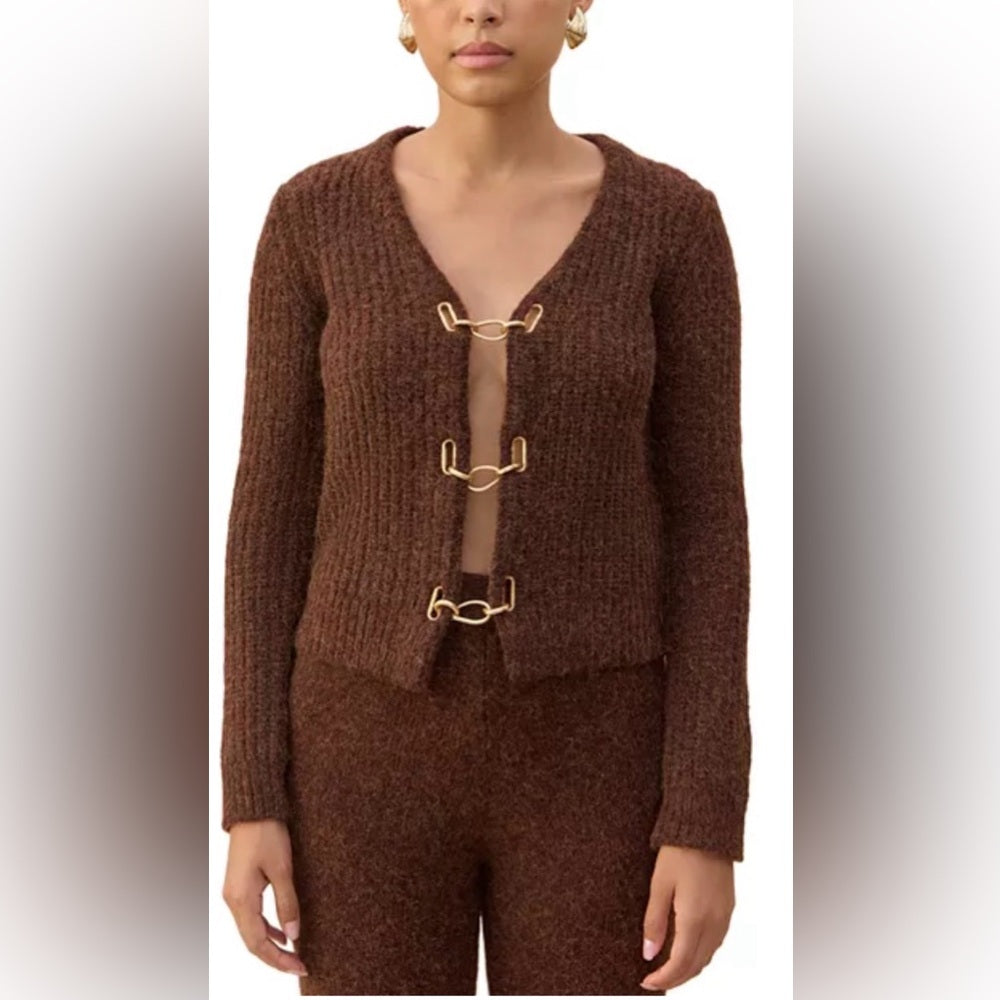 918. Cult Gaia ADELE KNIT CARDIGAN & PANT SET