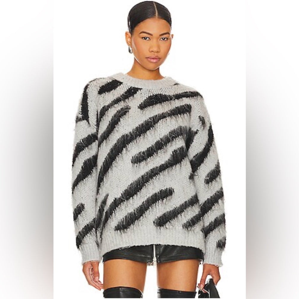 920. LINE & DOT Luisa Black and Grey Sweater