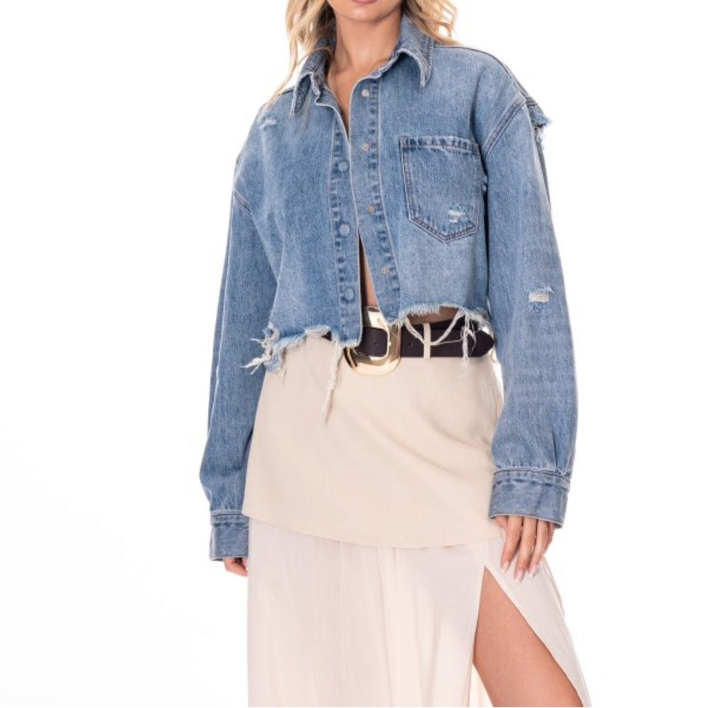 961. Belted Cream Maxi Skirt with Front Slit