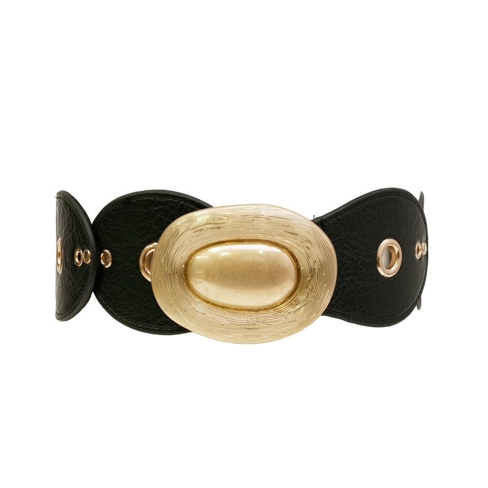 A37. Black Belt with Gold Buckle