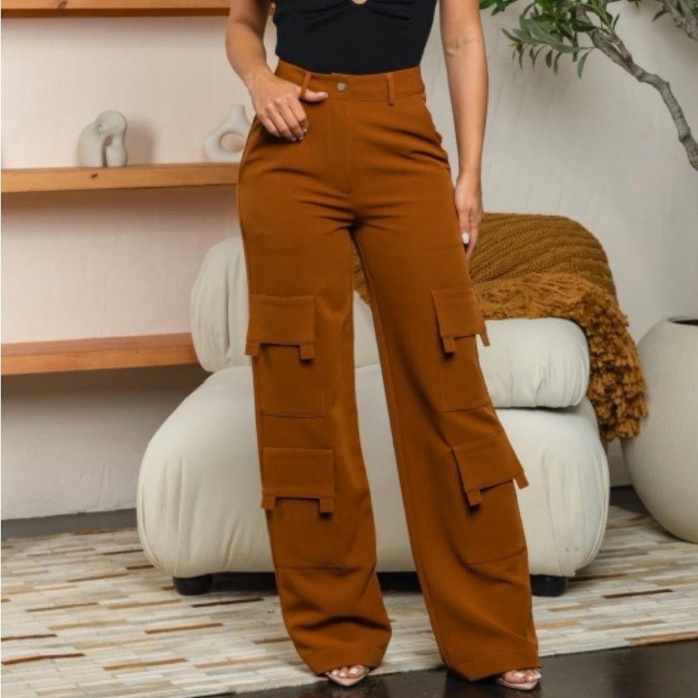 A73. Rust Brown Cargo Pants