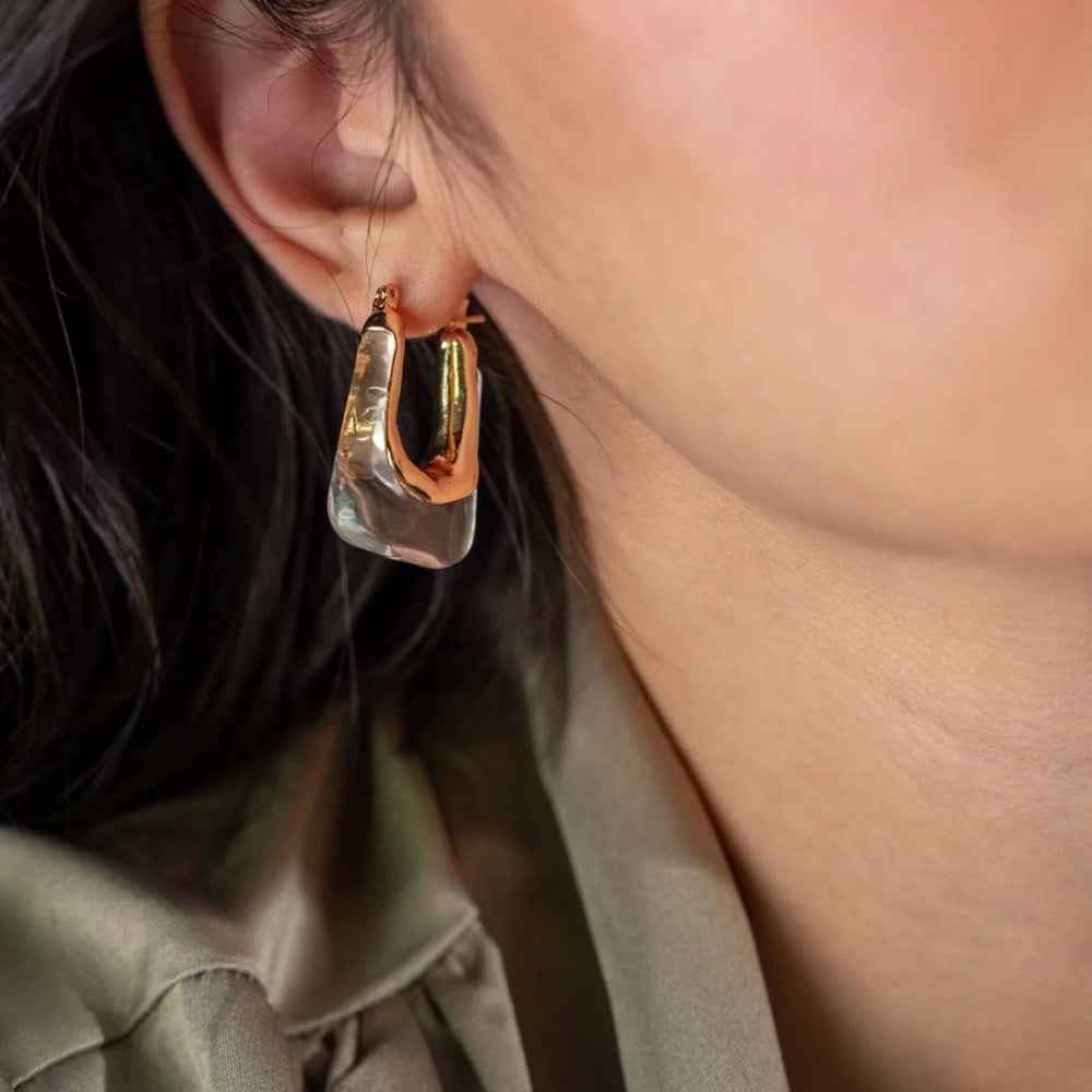 A95. See Through Hoops Gold