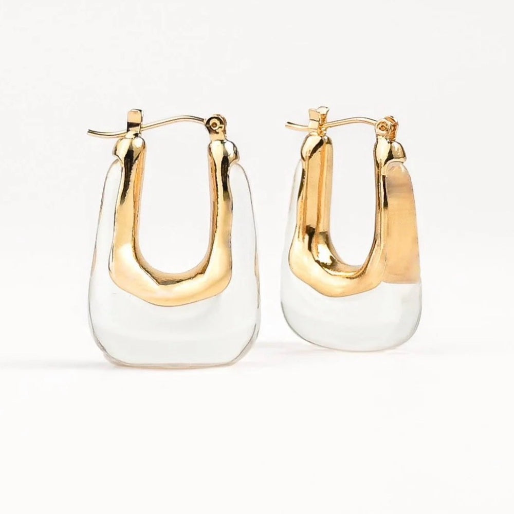 A95. See Through Hoops Gold