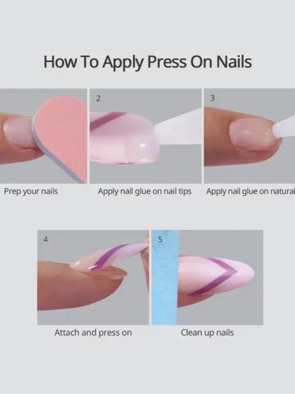 A416. BTArtbox 3D Cherry Red French Tip Nails - Medium Almond Press On Nails