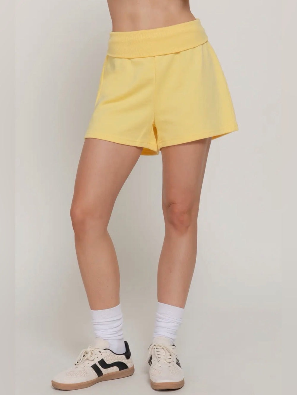 A442. Yellow Two-Piece Lounge Set with Brooklyn New York City Graphic