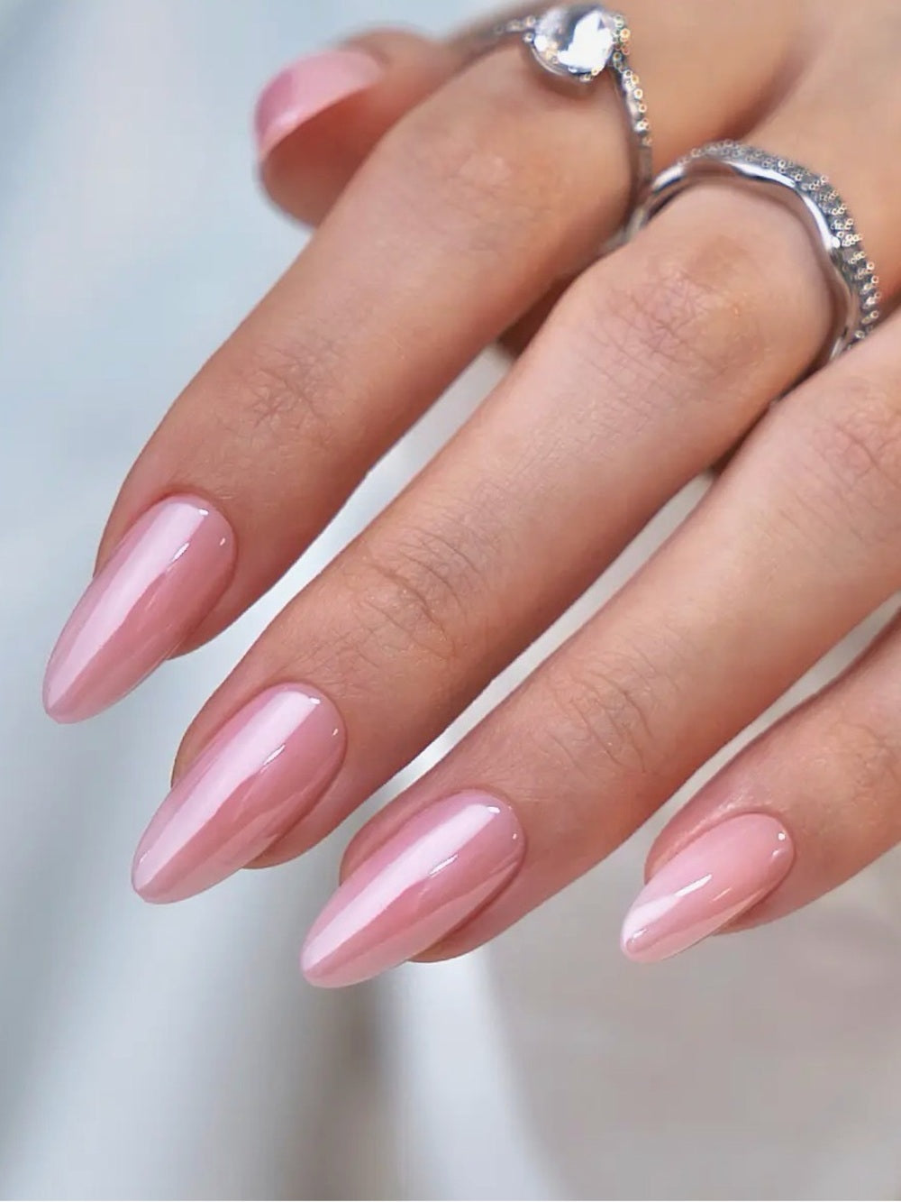 BTArtbox Sheer Pink Gel Nail Polish - Nude Pink Shine
