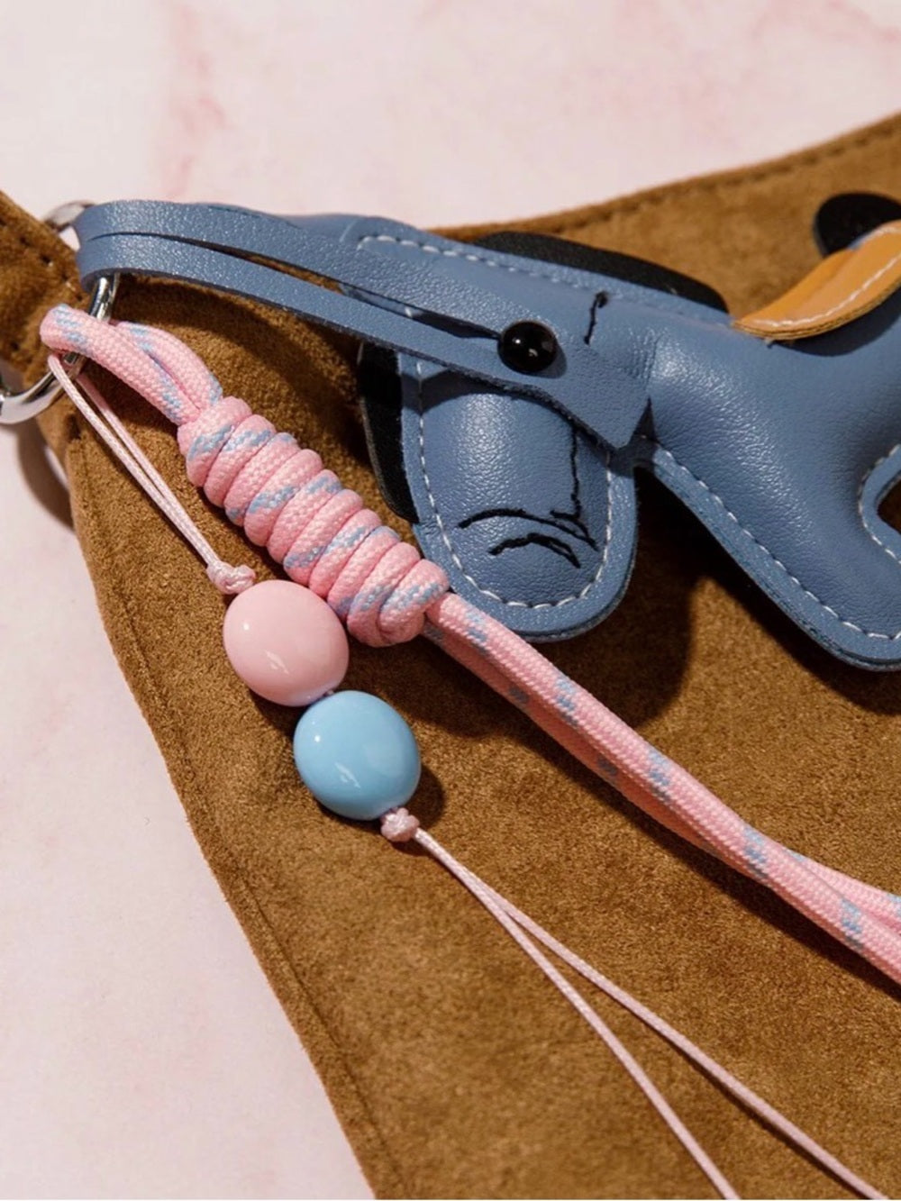 Dusty Blue Horse Charm Keychain or Bag Charm