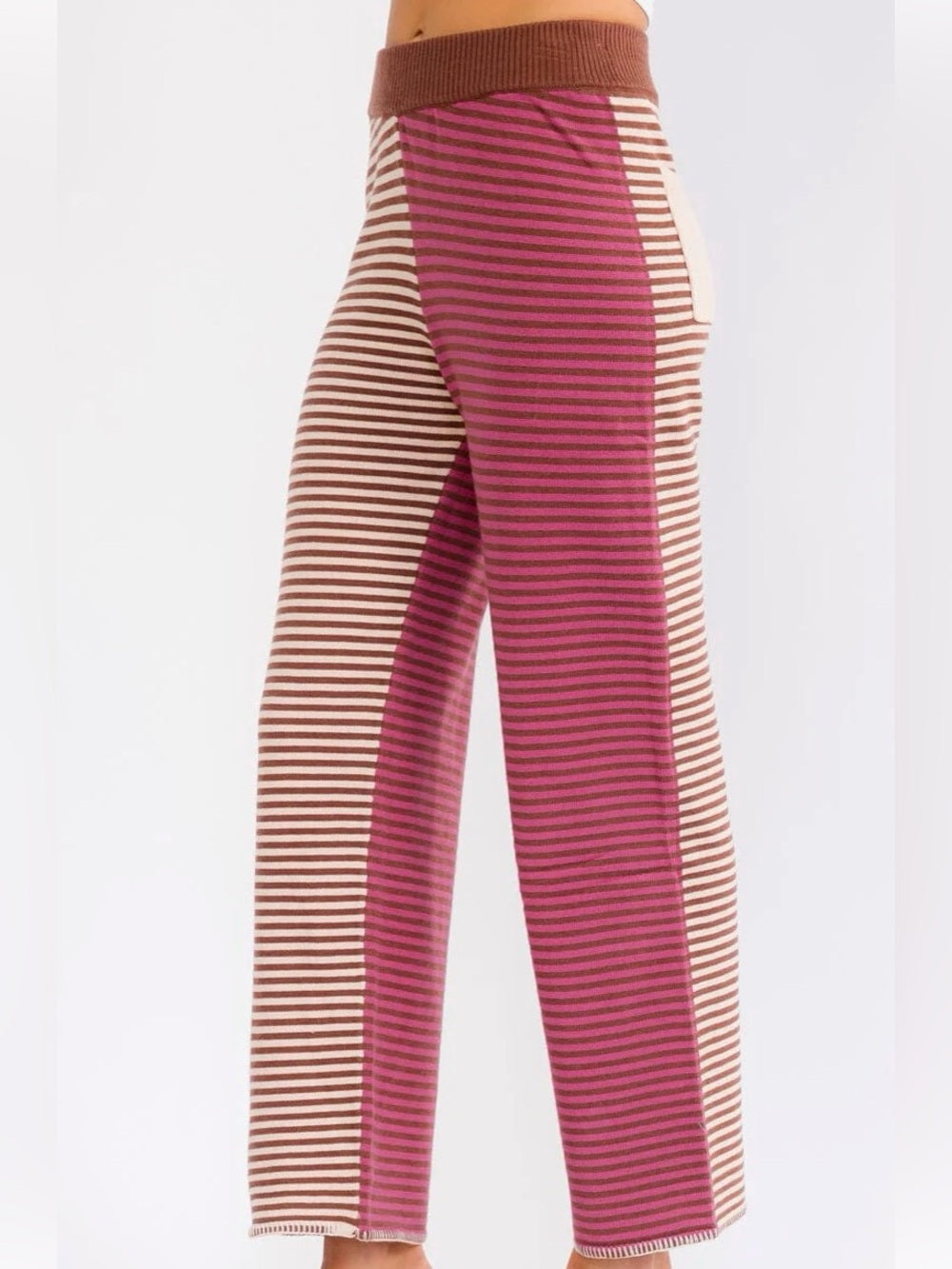 A547 Two-Tone Striped Lounge Pants
